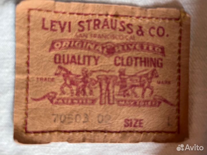 Джинсовая куртка levis винтаж made in Italy