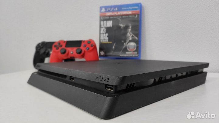 Sony PS4 Slim + 79 игр + 2 геймпада