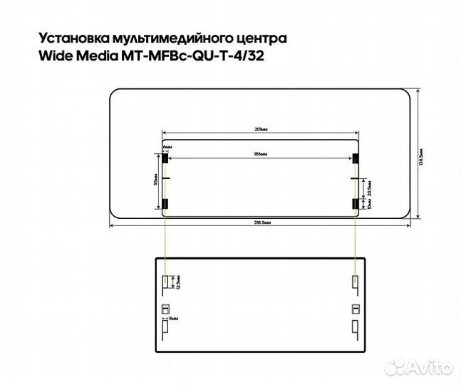 Рамка Mercedes-Benz C-class (W204) 2011-2015 MFBc