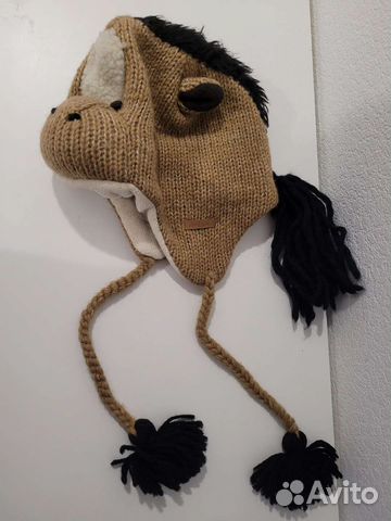 Шапка шерстяная лошадь размер: 58