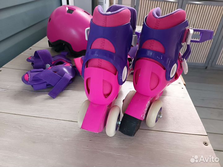Роликовые коньки axelo 26-28 р. комплект