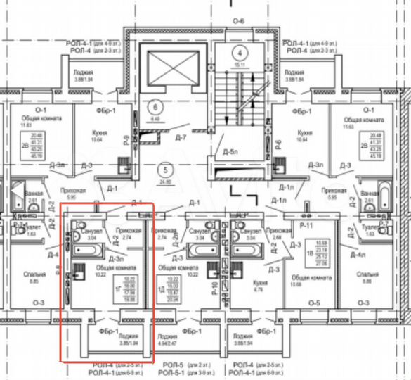 Квартира-студия, 19,9 м², 4/9 эт.