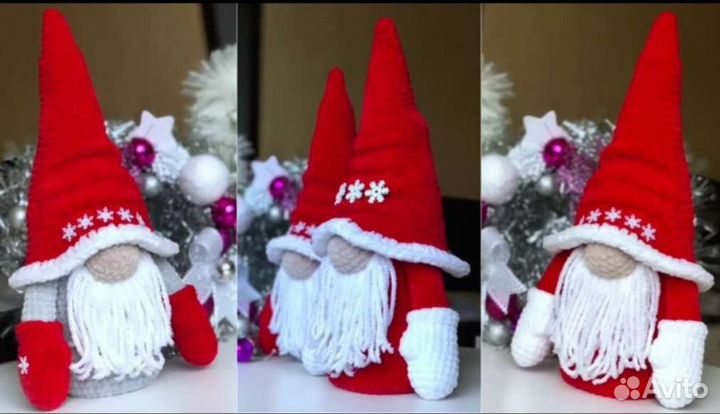 Чехол для бутылки новогодний декор