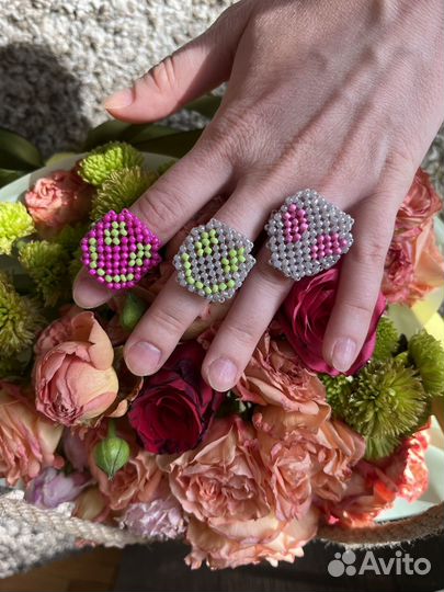 Кольцо из бисера