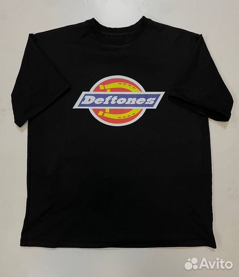 Футболка deftones type dickies y2k оверсайз