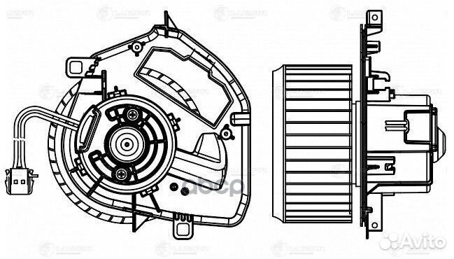 Мотор отопителя VW T5 -A/C 03- LFh 1838 luzar