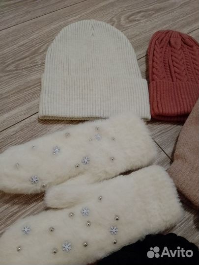 Шапка варежки снуд