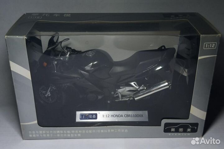 Модель мотоцикла honda CBR1100 1:12 от JoyCity