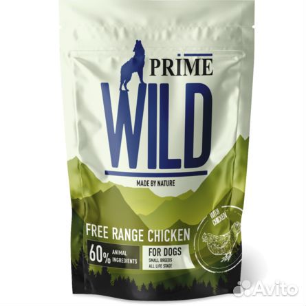 Корм для собак Prime wild 15 кг Курица