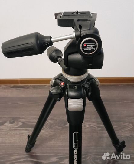 Штатив Manfrotto 055DB + голова 804RC2 + чехол