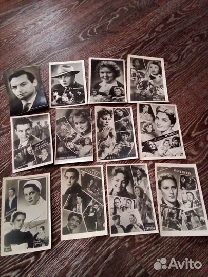 Артисты советского кино открытки