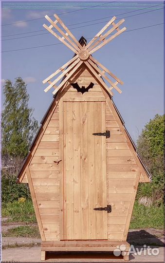 Дачный туалет с лебедем улщ 165
