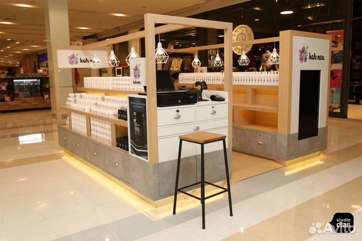 Островок для косметики в ТЦ, Торговые островки