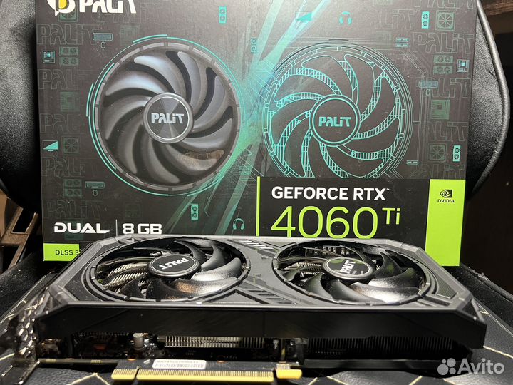 Видеокарта rtx 4060ti palit dual