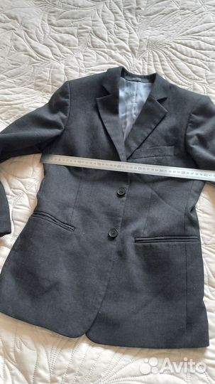 Пиджак для мальчика серый 152-158