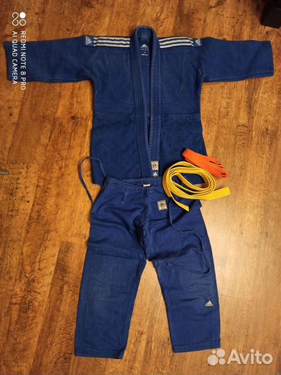 Кимоно дзюдо размер 155 S-M adidas оригинал пояс