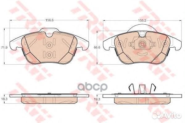 Колодки передние ford mondeo IV, galaxy, S-MAX