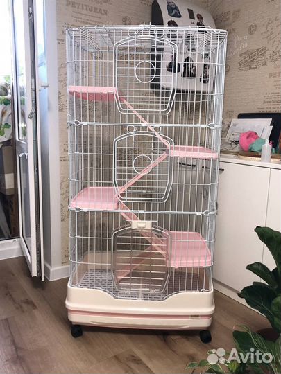 Клетка Kredo R63 для шиншилл, хорьков, дегу