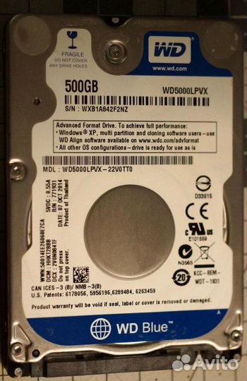 Жесткий диск WD blue 500gb
