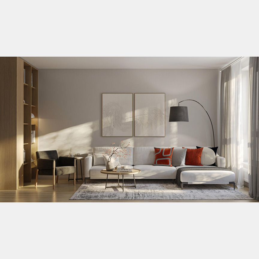 1-к. квартира, 45,7 м², 13/21 эт.