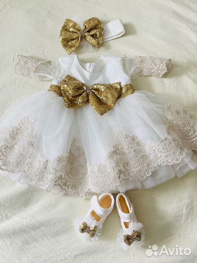 Платье для фотосессии новорожденной девочки 56-68