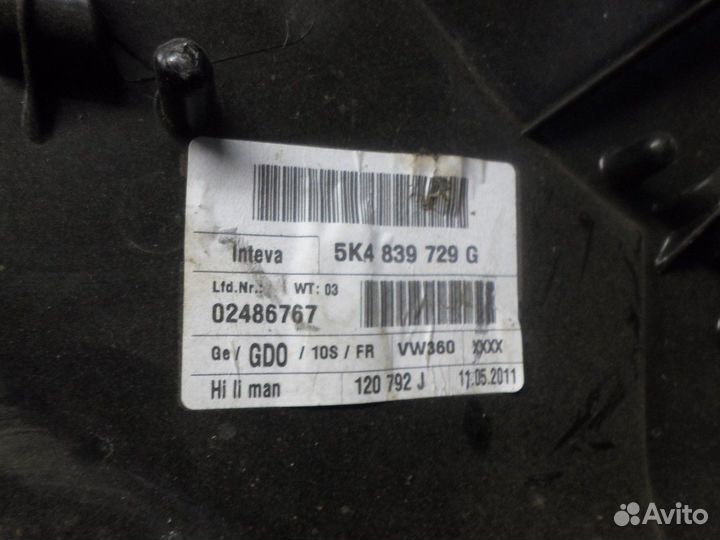 Стеклоподъемник задний левый (Volkswagen Golf)