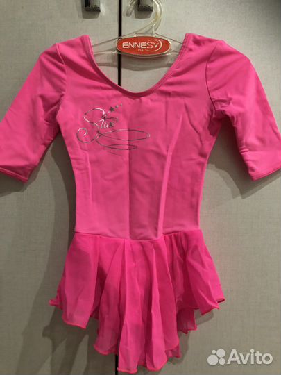 Гимнастический купальник с юбкой 104