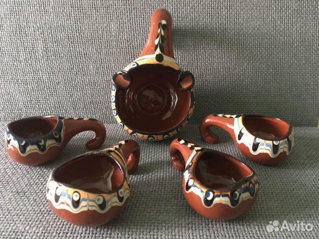 Набор керамики. Винтаж. Ручная работа. СССР