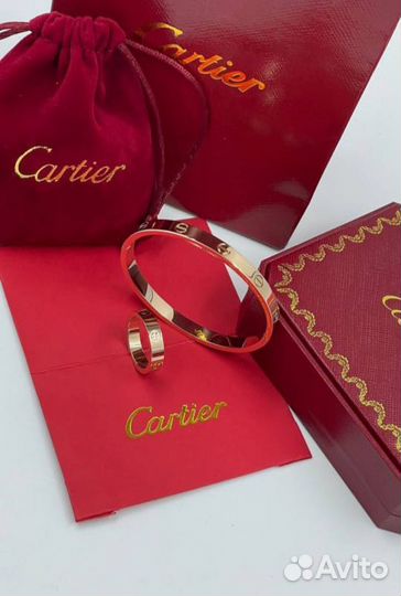 Браслет cartier медицинское золото