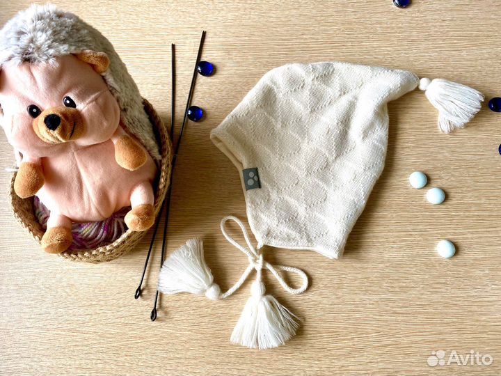 Демисезонная шапка на девочку 50 размер Huppa