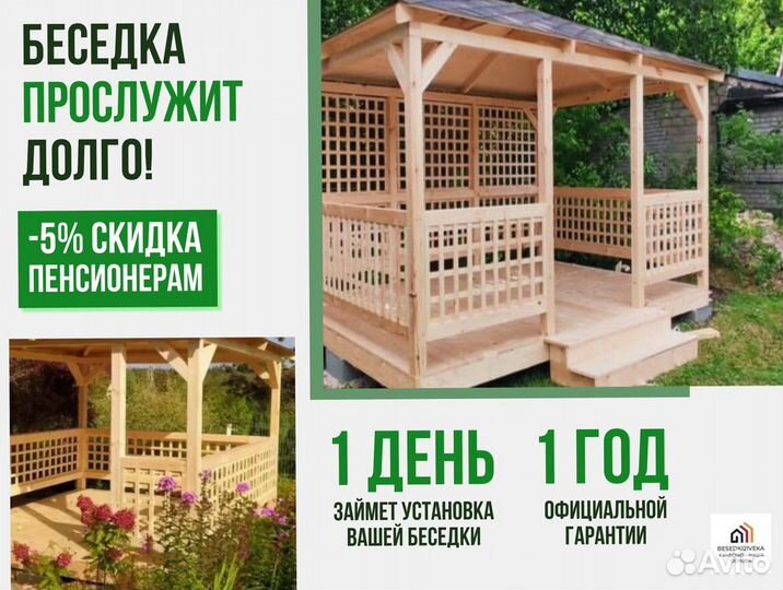 Беседка дачная. Сборка бесплатно