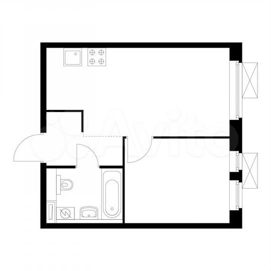 1-к. квартира, 33,9 м², 17/25 эт.