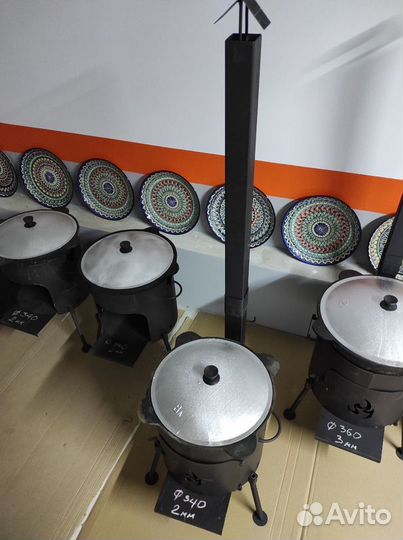 Печь с трубой под казан 8-10 л