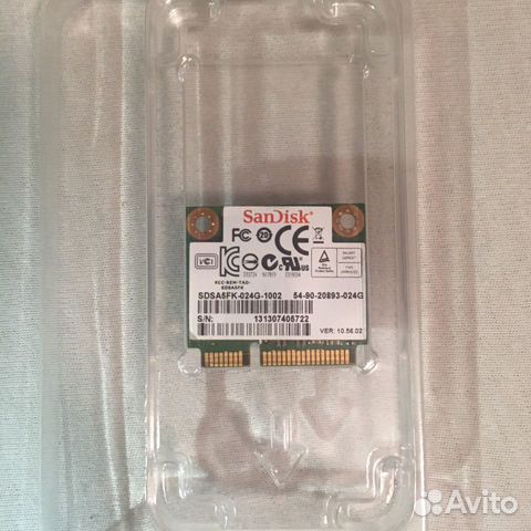 SSD Sandisk mSata mini 24 Gb