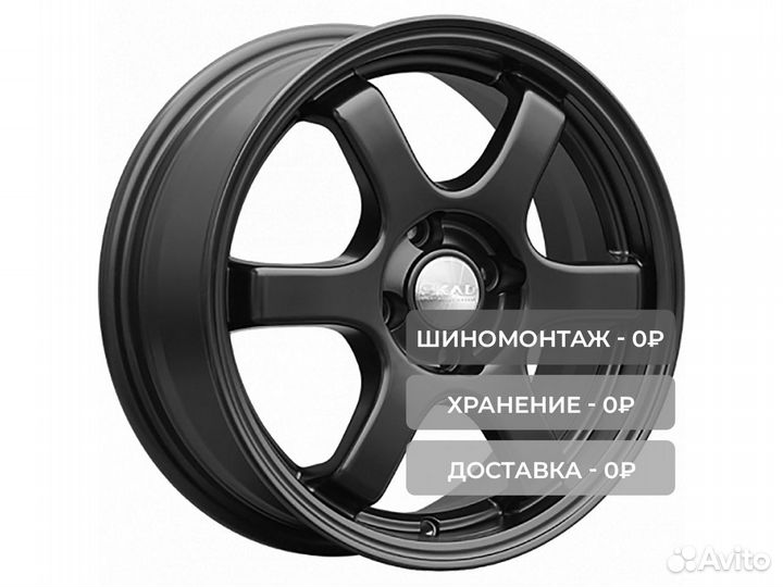 R15 4x100 6J ET45 D67,1 Скад Киото черный бархат