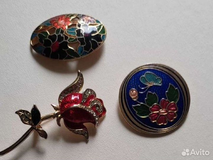Броши эмаль. Англия, Америка, СССР
