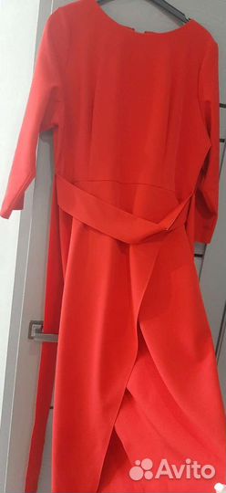 Женское красное платье 44-46 размера