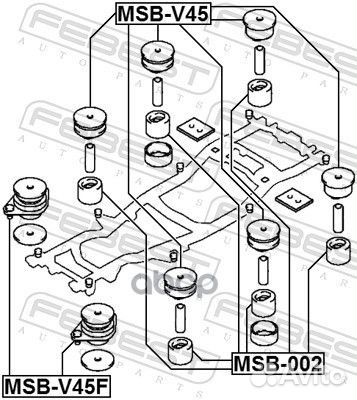 Подушка подрамника mitsubishi challenger K90#