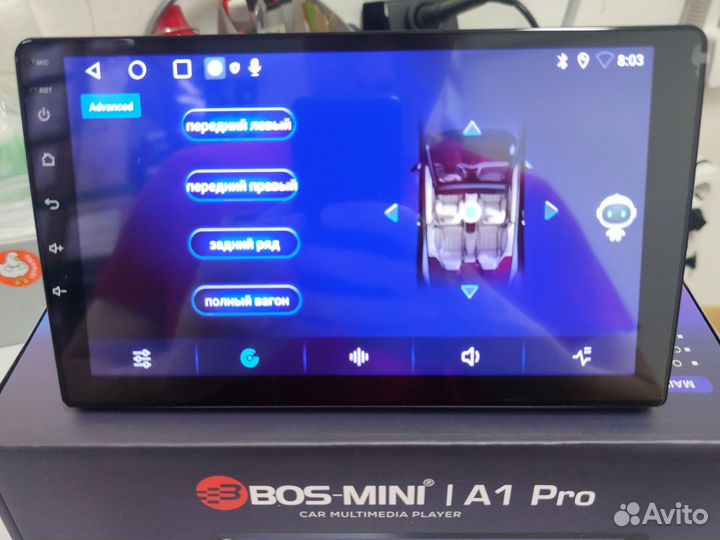 Магнитола Bos-Mini A1Pro 4/64,DSP, Android 12