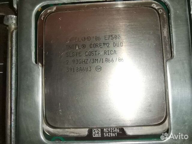 Процессор Intel E7500 3.0 Ghz сокет 775