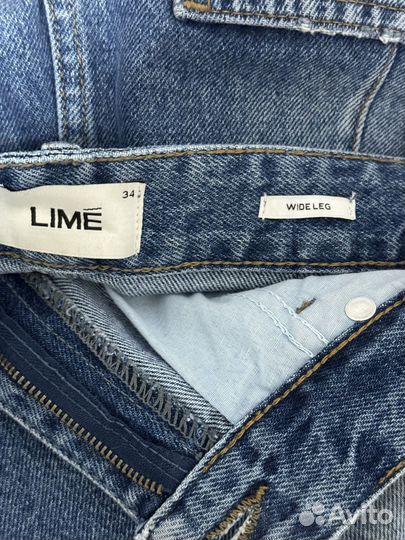 Джинсы lime 34 wide leg