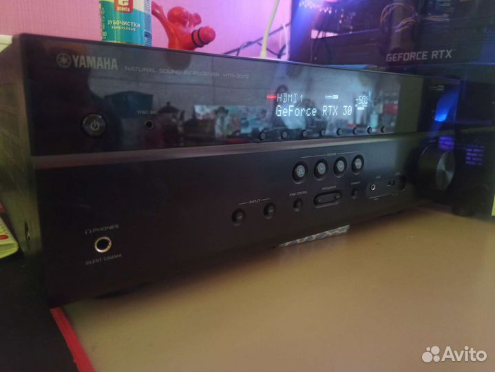 Av ресивер yamaha 3072 Bluetooth. 4k. bi-amping