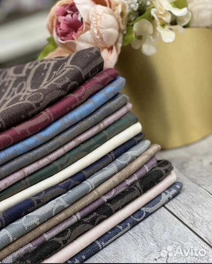 Кашемировый платок шаль Dior разные оттенки