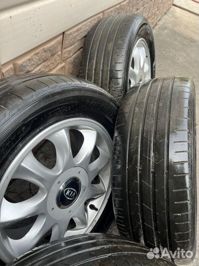 Резина/Шины 215/60 r16 hankook диски kia оригинал