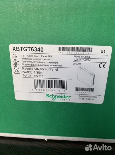 Панель оператора Schneider Magelis xbtgt 6340