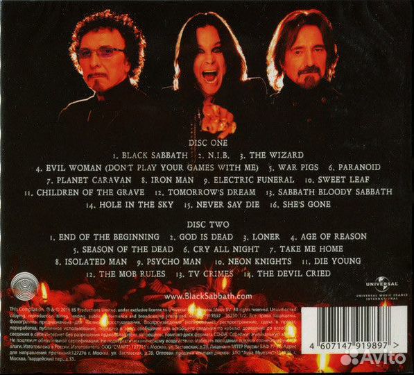 Black Sabbath Greatest Hits 2x CD