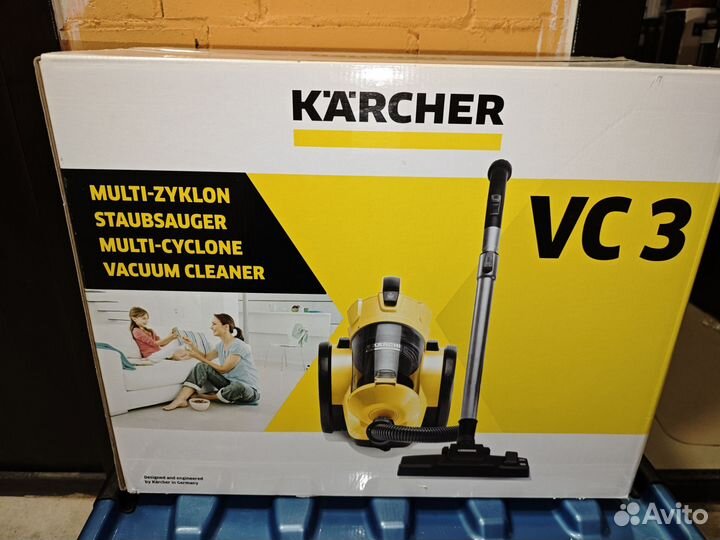 Пылесос с контейнером для пыли Karcher VC 3 Floor