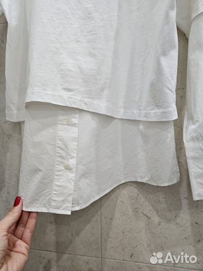 COS L хлопок блуза рубашка