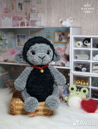 Вязаная игрушка амигуруми Овечка