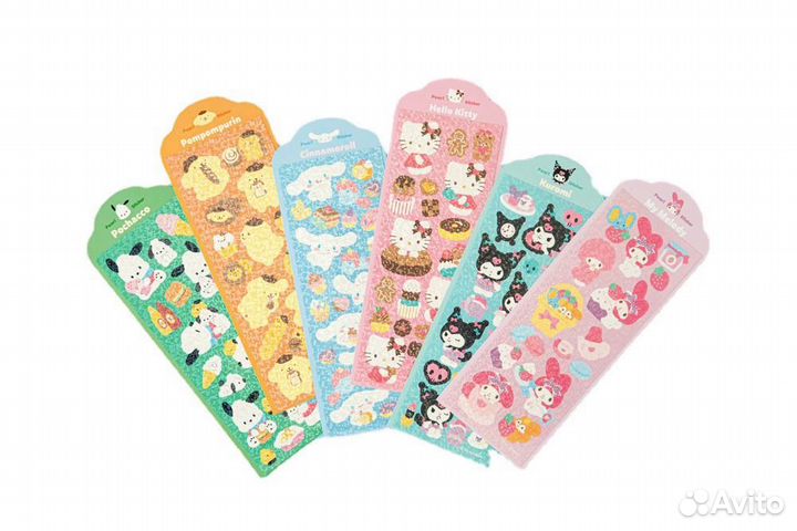 Наклейки Hello kitty Kuromi Cinnamoroll My Melody